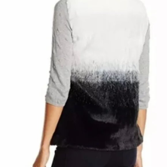 Gorgeous Ombré Faux Fur Vest Vince Camuto w/Pockets So Soft Sz XS - Picture 9 of 9